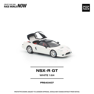 POPRACE Honda NSX-R GT White 1:64 Scale Diecast Model (Pre-Order)