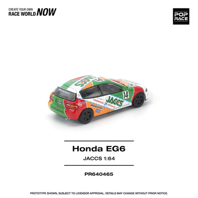 POPRACE Honda Civic EG6 Jaccs 1:64 Scale Diecast Model (Pre-Order)