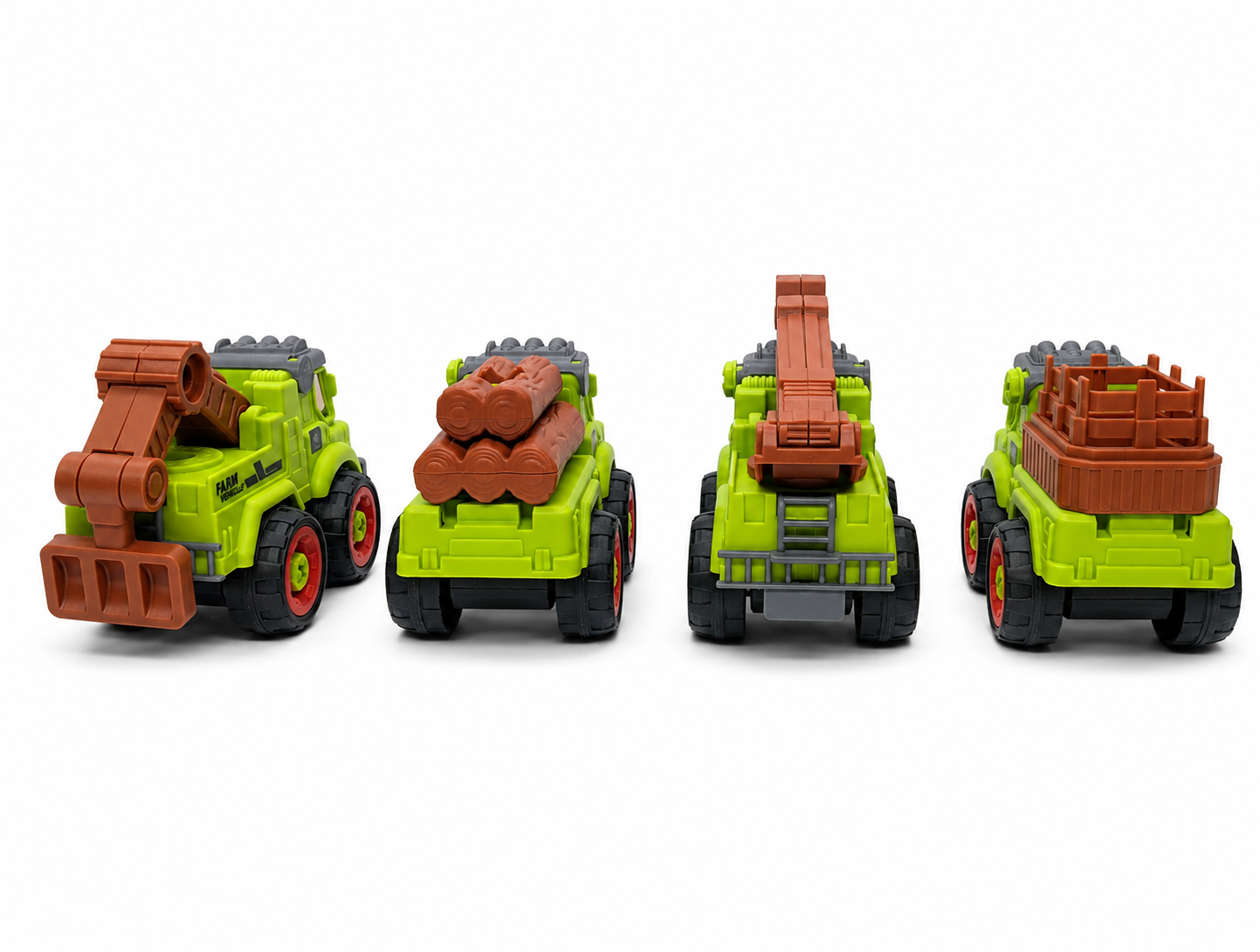 FC24 DIY Puzzle Farmer Car Toy Set – Pack of 4