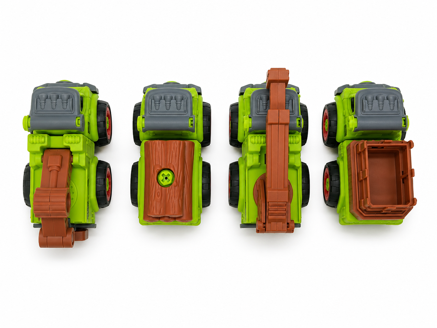 FC24 DIY Puzzle Farmer Car Toy Set – Pack of 4
