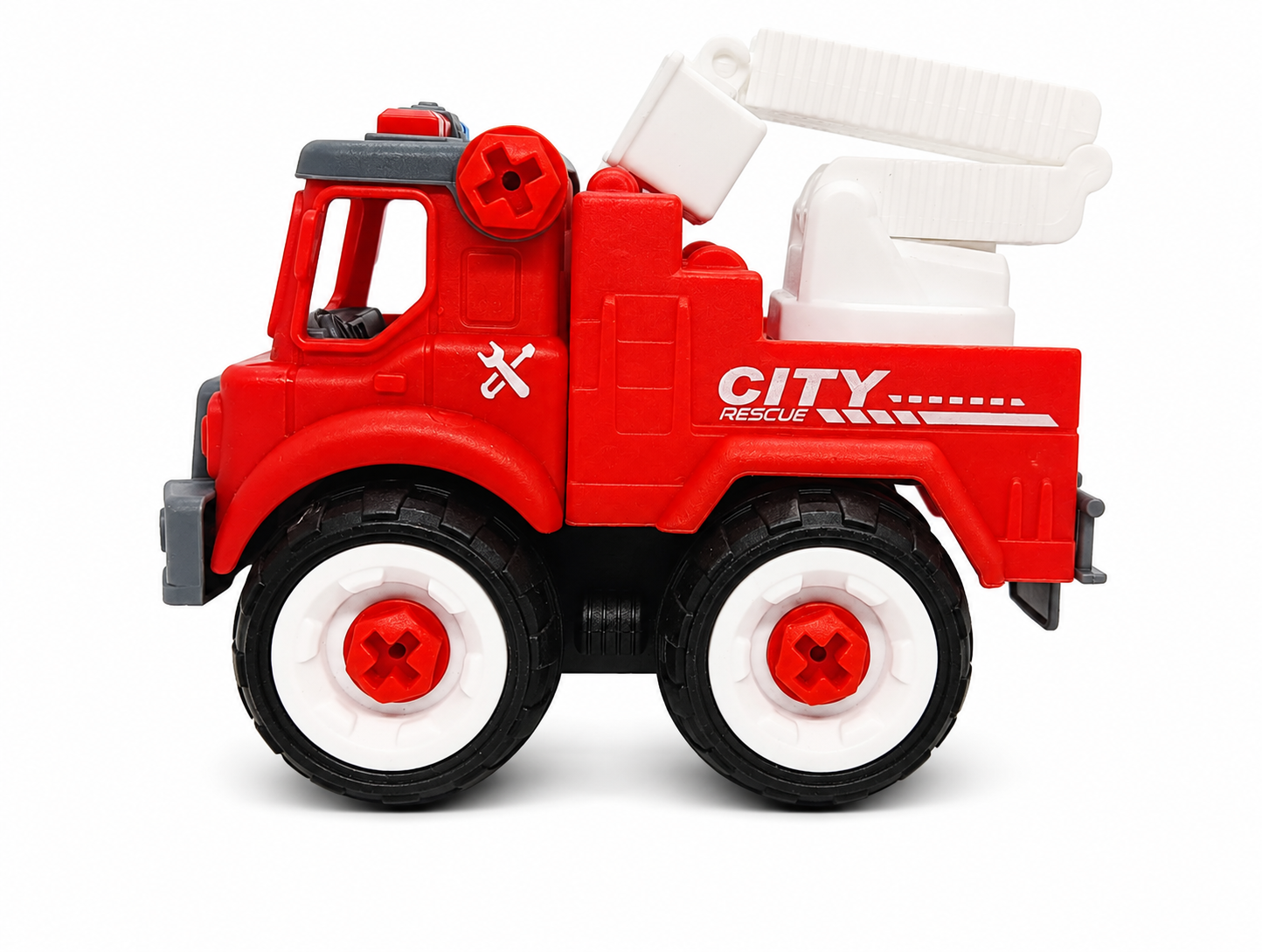 FC26 DIY Puzzle Fire Truck Toy Set – Pack of 4