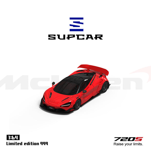 Time Micro SC McLaren 720S Red Plain 1:64 Scale Diecast Model