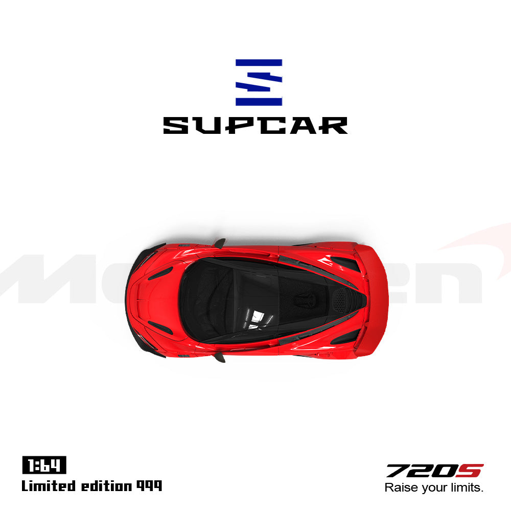 PRE-ORDER Time Micro SC McLaren 720S Red Plain Edition 1:64 Scale Diecast Model