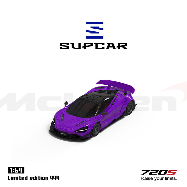 Time Micro SC McLaren 720S Purple Regular Edition 1:64 Scale Diecast Model