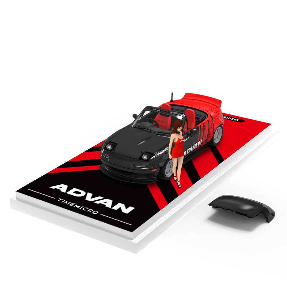 PRE-ORDER Time Micro TM Mazda MX-5 ADVAN Figure Edition 1:64 Scale Diecast Model
