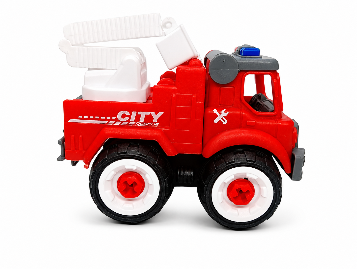 FC26 DIY Puzzle Fire Truck Toy Set – Pack of 4