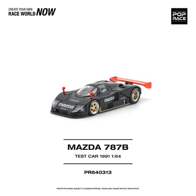 POPRACE Mazda 787B 1991 Test Car 1:64 Scale Diecast Model (Pre-Order)
