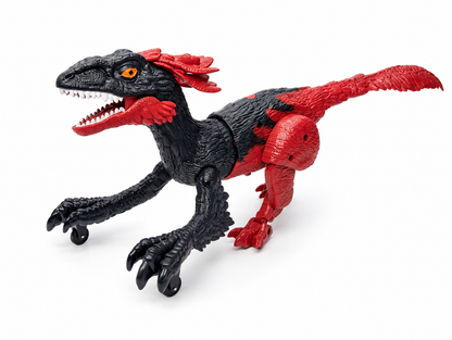 TC02 RC Fire Steel Dinosaur Toy – Red/Black
