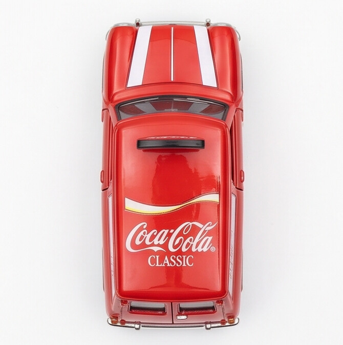 TINY Austin Mini Countryman Coca-Cola 1:50 Scale Diecast (COKE092)