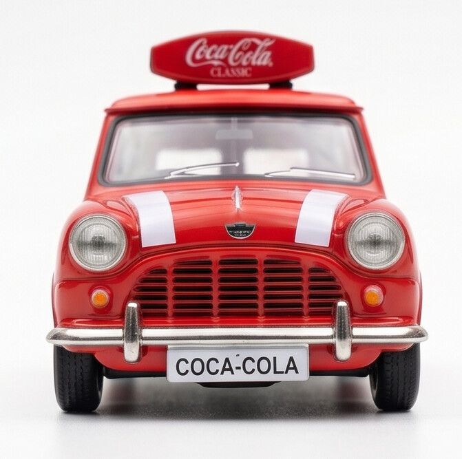 TINY Austin Mini Countryman Coca-Cola 1:50 Scale Diecast (COKE092)