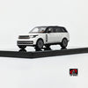 LCD Land Rover Range Rover SV Serenity White with Black Roof 1:43 Scale Diecast Model