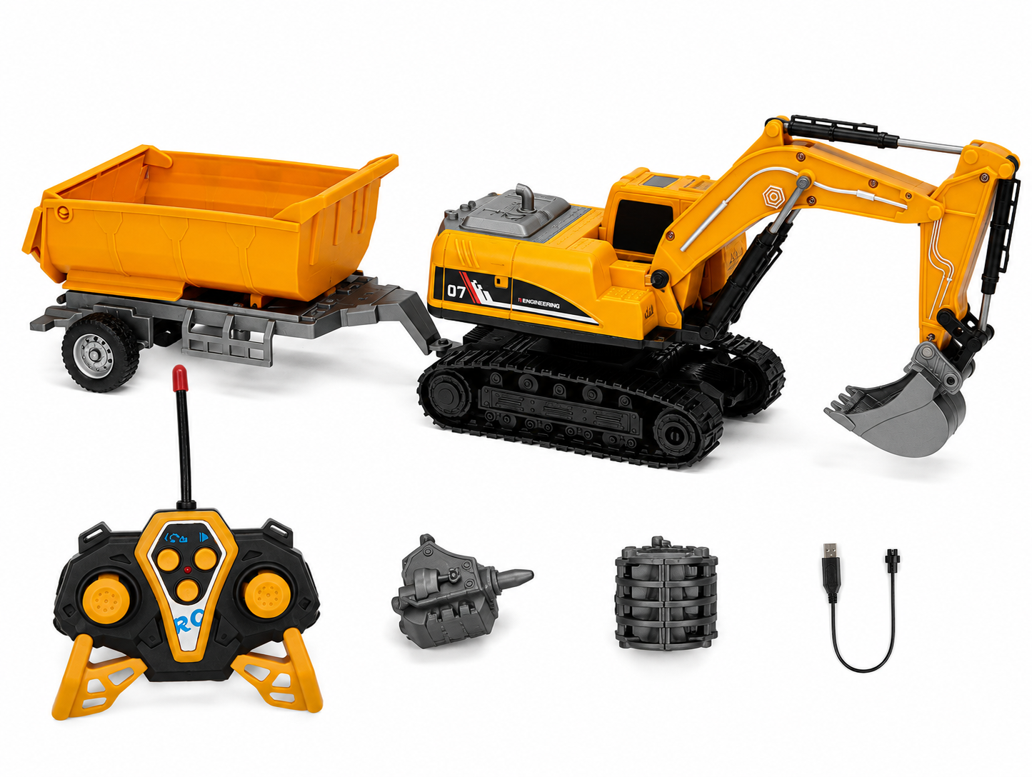 FC06 RC Truck Toy with Tow Bucket