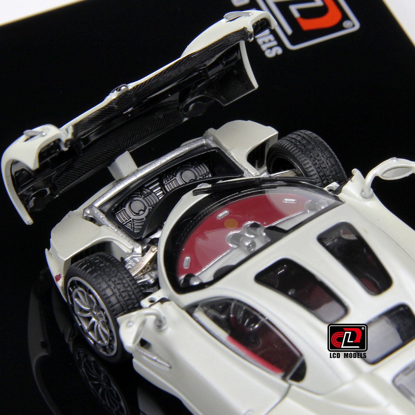 Pagani Utopia White LCD Models | 1:43 Scale Diecast | Hypercar Collectible