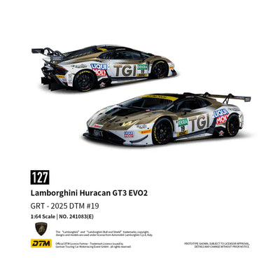 PRE-ORDER Trends Hobby Lamborghini Huracan GT3 EVO2 DTM 2025 #19 1:64 Scale Diecast Model
