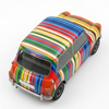 TINY Art Car Coloured Stripes 1:50 Scale Multicolor (HYP00004) – Official Licensed Diecast with Acrylic Case
