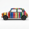 TINY Art Car Coloured Stripes 1:50 Scale Multicolor (HYP00004) – Official Licensed Diecast with Acrylic Case