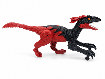 TC02 RC Fire Steel Dinosaur Toy – Red/Black