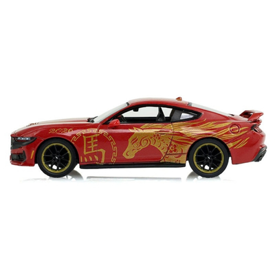 Ford Mustang Dark Horse 2024 - Chinese Zodiac 2026 Year of the Horse (Hobby Exclusive), 1:64 Scale by GreenLight - 1:64 scale, view 2