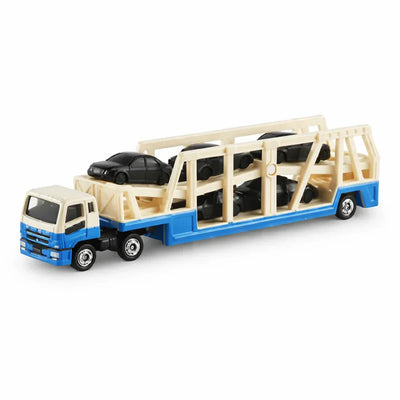 Takara Tomy Tomica Long No.131 Mitsubishi Fuso Super Great Transporter 1:89 Scale (White)