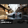 INNO64 LBWK F40 White 1:64 Scale Diecast Model (Chance of Red Chase Car) (Pre-Order)