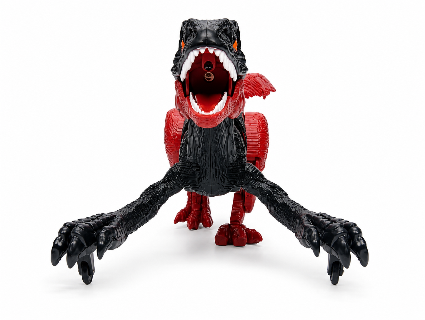 TC02 RC Fire Steel Dinosaur Toy – Red/Black