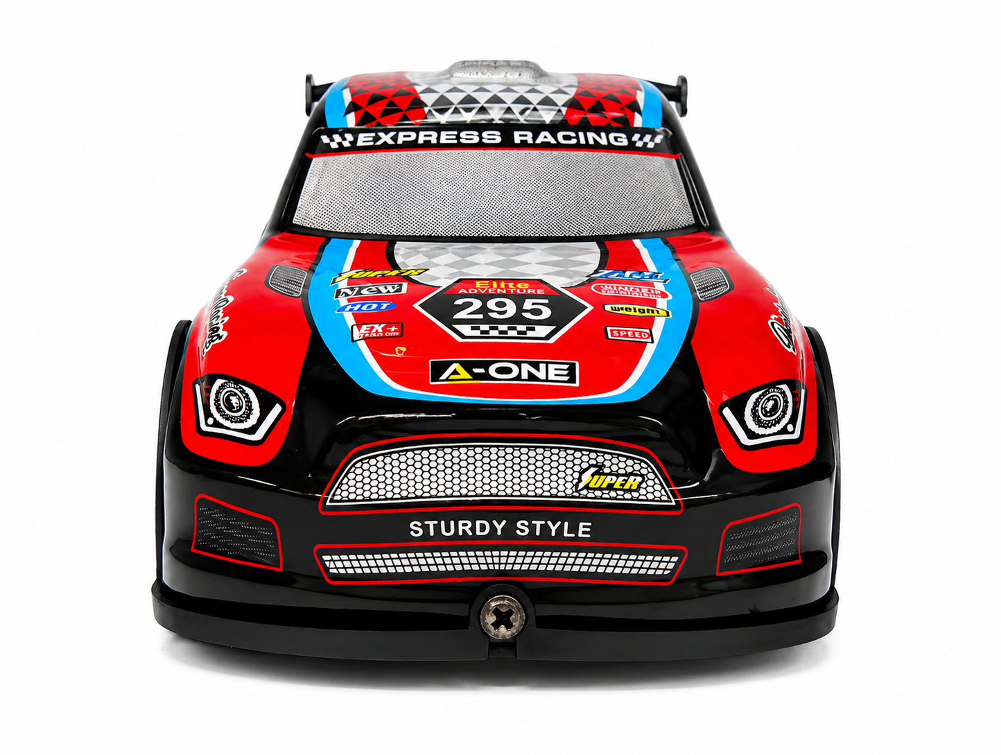 FC07 1:22 Scale Remote Control 4WD Drift Car with Lights & Spray Effect – Red