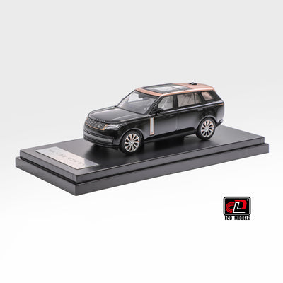 Land Rover Range Rover, 1:64 Scale (Black with Gold Roof)
