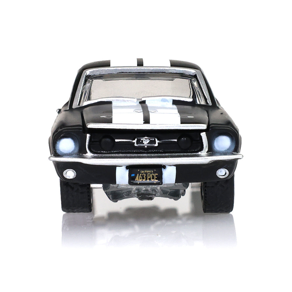 Hollywood Series 35 - Creed II (2018) - Adonis Creed's 1967 Ford Mustang Coupe  - Black with White Stripes Solid Pack, 1:64 Scale by GreenLight - 1:64 scale, view 5