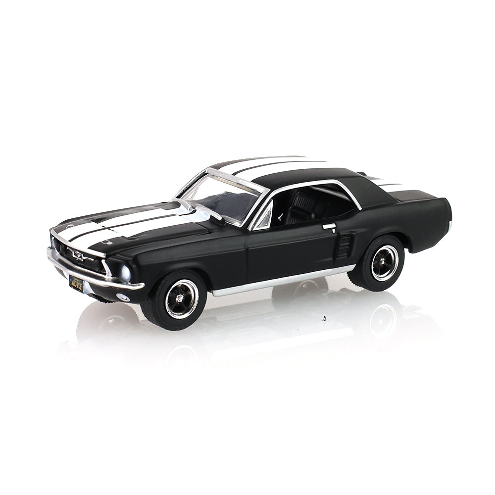 Hollywood Series 35 - Creed II (2018) - Adonis Creed's 1967 Ford Mustang Coupe  - Black with White Stripes Solid Pack, 1:64 Scale by GreenLight - 1:64 scale, view 2