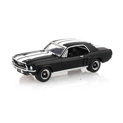 Hollywood Series 35 - Creed II (2018) - Adonis Creed's 1967 Ford Mustang Coupe  - Black with White Stripes Solid Pack, 1:64 Scale by GreenLight - 1:64 scale, view 2