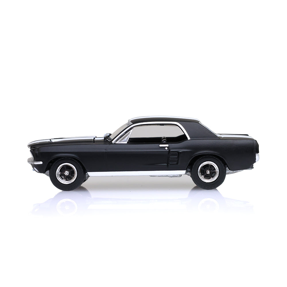 Hollywood Series 35 - Creed II (2018) - Adonis Creed's 1967 Ford Mustang Coupe  - Black with White Stripes Solid Pack, 1:64 Scale by GreenLight - 1:64 scale, view 3