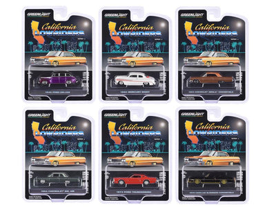 California Lowriders Series 6  (6 Pack Assortment), 1:64 Scale by GreenLight - 1:64 scale, view 1