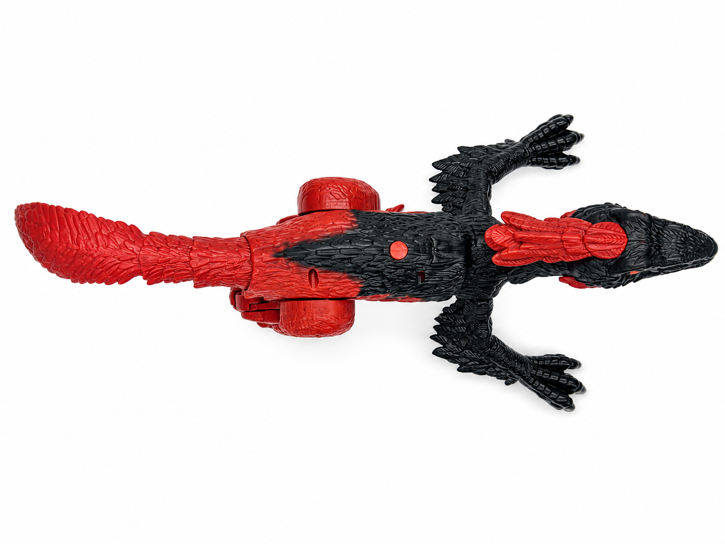 TC02 RC Fire Steel Dinosaur Toy – Red/Black