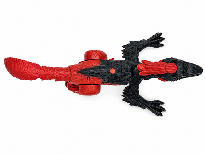 TC02 RC Fire Steel Dinosaur Toy – Red/Black