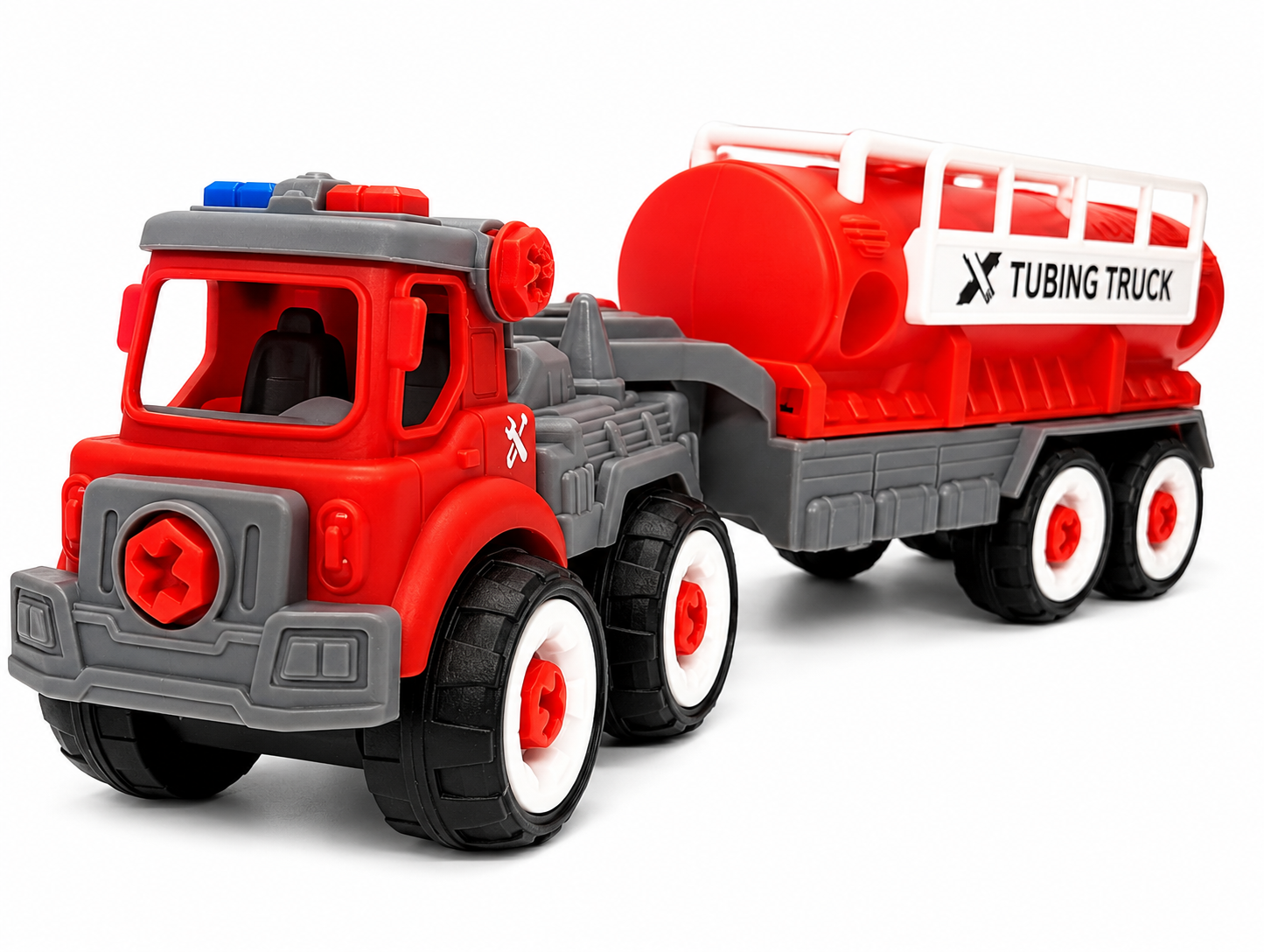 FC22 DIY Puzzle Assemble Fire Trailer Toy