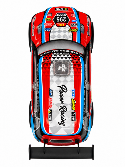 FC07 1:22 Scale Remote Control 4WD Drift Car with Lights & Spray Effect – Red