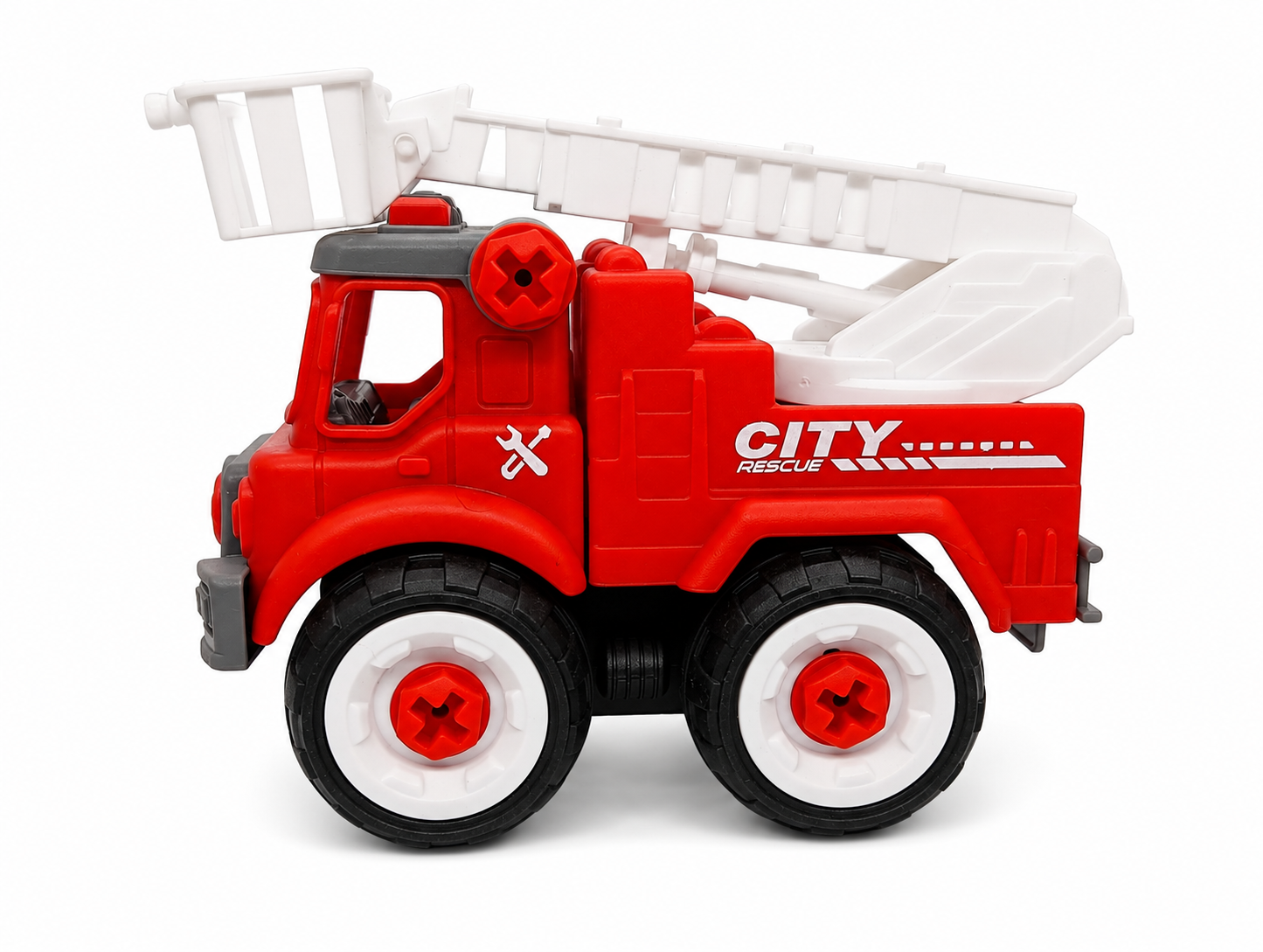 FC26 DIY Puzzle Fire Truck Toy Set – Pack of 4