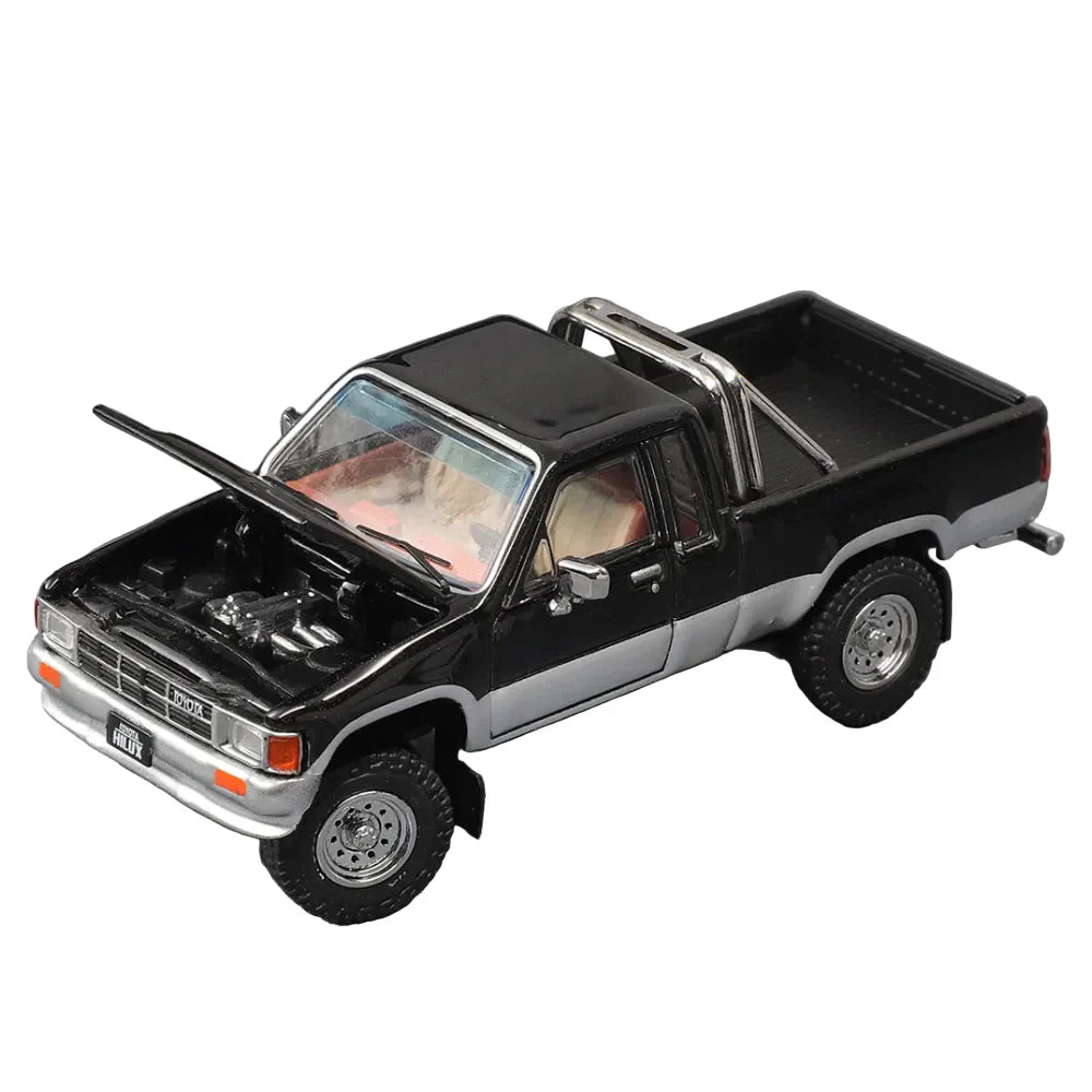 PRE-ORDER GCD Toyota Hilux Two-Tone Black & Silver 1:64 Scale Diecast Model