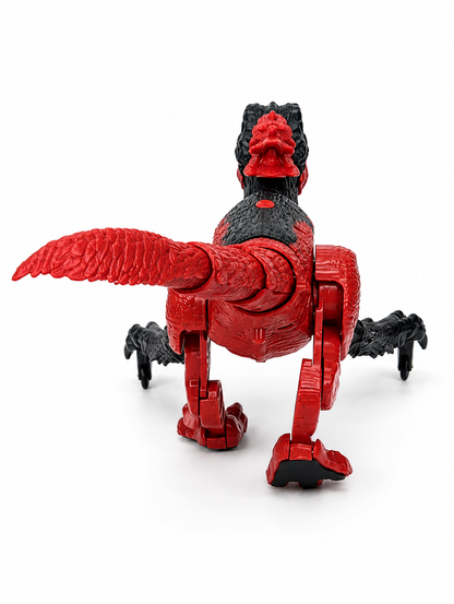TC02 RC Fire Steel Dinosaur Toy – Red/Black