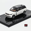 LCD Land Rover Range Rover SV Serenity White with Black Roof 1:43 Scale Diecast Model