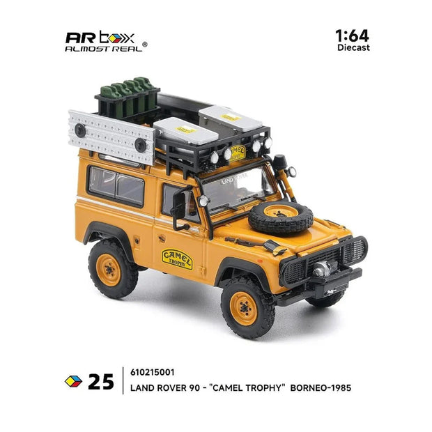 ALMOST REAL Land Rover 90 Camel Trophy Borneo 1985 1:64 Scale Diecast Model