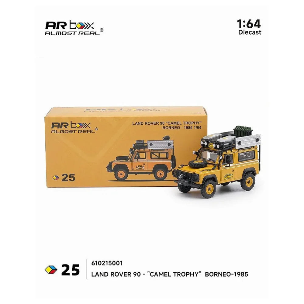 PRE-ORDER ALMOST REAL Land Rover 90 Camel Trophy Borneo 1985 1:64 Scale Diecast Model
