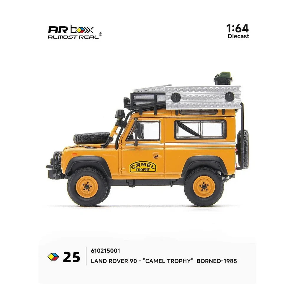 PRE-ORDER ALMOST REAL Land Rover 90 Camel Trophy Borneo 1985 1:64 Scale Diecast Model