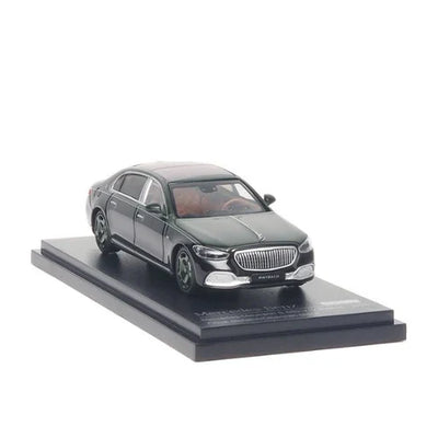 ALMOST REAL Mercedes-Benz Maybach S 680 V12 Edition 2025 Olive Metallic & Obsidian Black 1:64 Scale Diecast Model