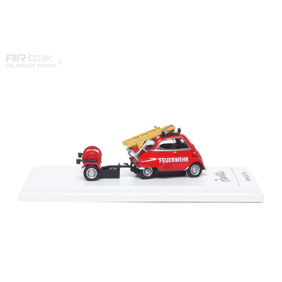 BMW Isetta Fire Engine set, 1:64 Scale (Red) by ALMOST REAL - 1:64 scale, view 2