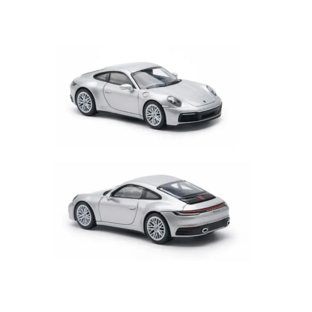 ALMOST REAL Porsche 911 Carrera 992.1 GT Silver 1:64 Scale Diecast Model