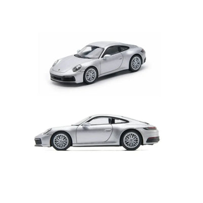 PRE-ORDER ALMOST REAL Porsche 911 Carrera 992.1 GT Silver 1:64 Scale Diecast Model