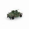 BMC 1:64 Humvee 4-CT – Woodland Camo with Stand Plate