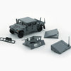 BMC 1:64 Humvee 4-CT – Matte Dark Gray with Stand Plate