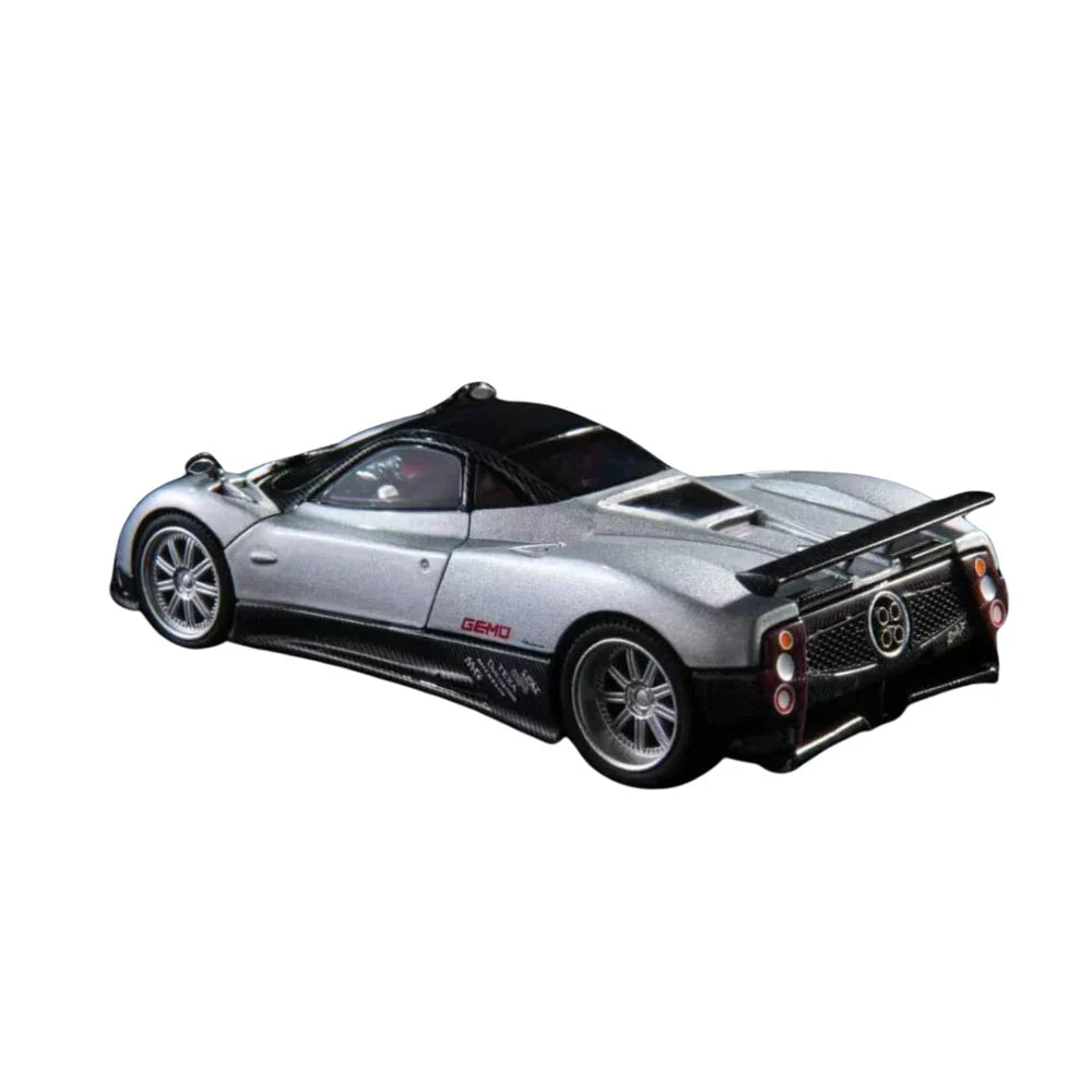 PRE-ORDER ALMOST REAL Pagani Zonda F Grigio Mercurio 2005 1:64 Scale Diecast Model